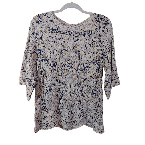 Solitaire Tops - BOHO Solitaire Ladies 3/4 Sleeve Tunic Top- size XL